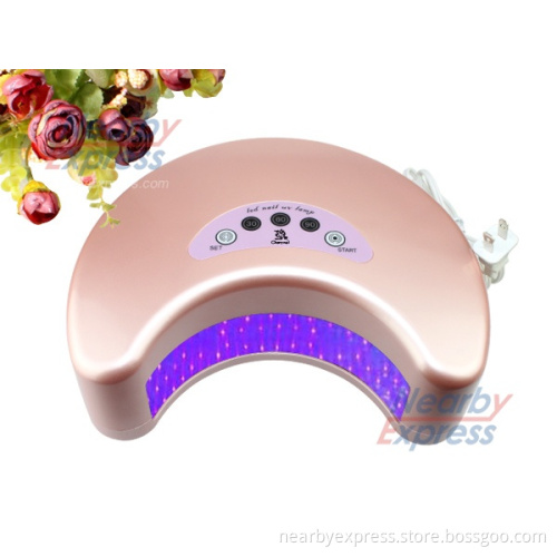12W LED Lamp Nail Dryer Pink